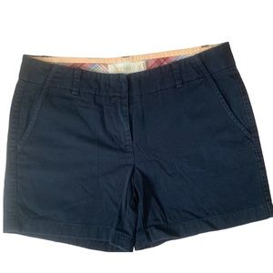 J. CREW Chino Classic Twill City Fit Navy Blue Shorts - Size 6